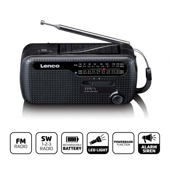 Lenco draagbare noodradio 1