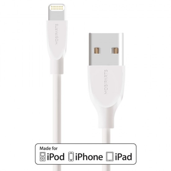 Mobiparts apple lightning naar usb 2a 2m   wit 0